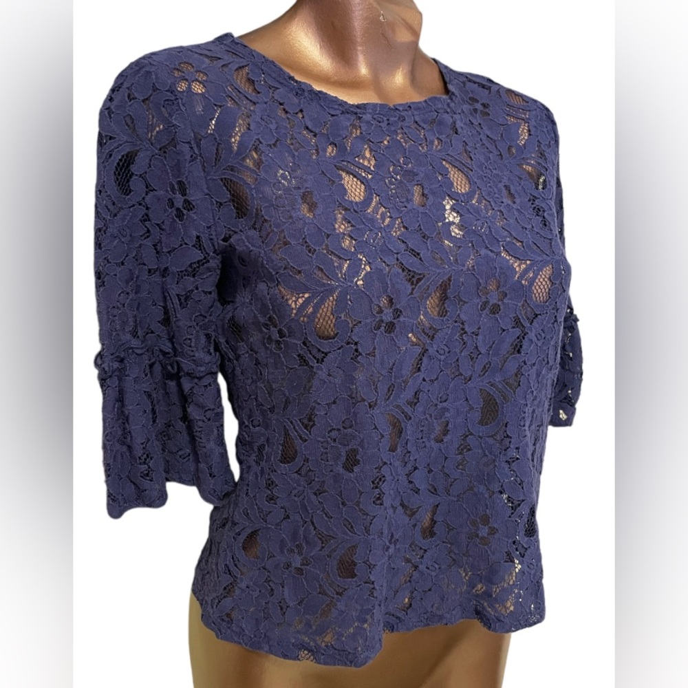 Bell Sleeve Lace Top